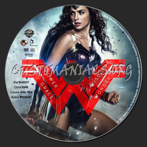 Wonder Woman (2017) dvd label