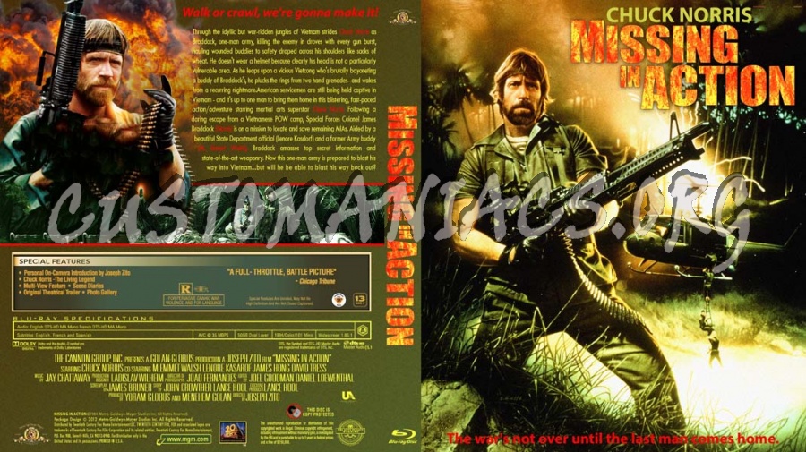 Missing in Action blu-ray cover