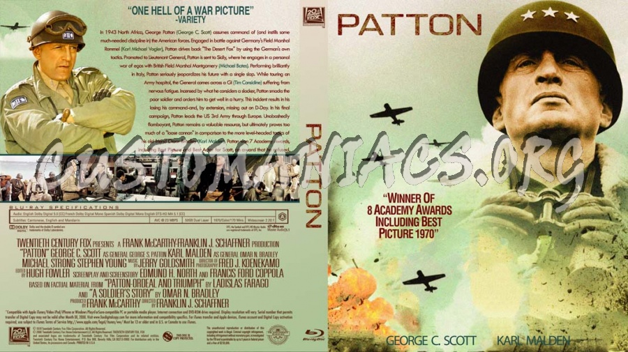 Patton blu-ray cover