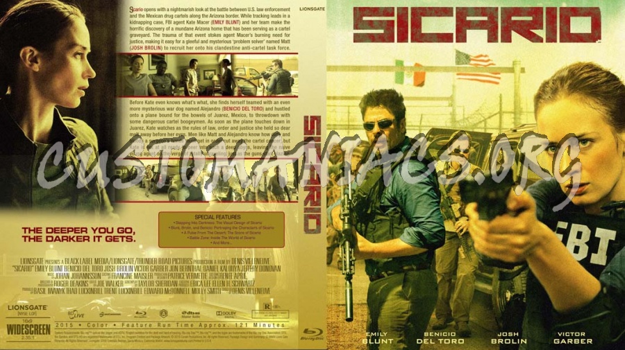 Sicario blu-ray cover