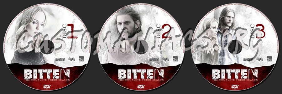 Bitten Season 3 dvd label