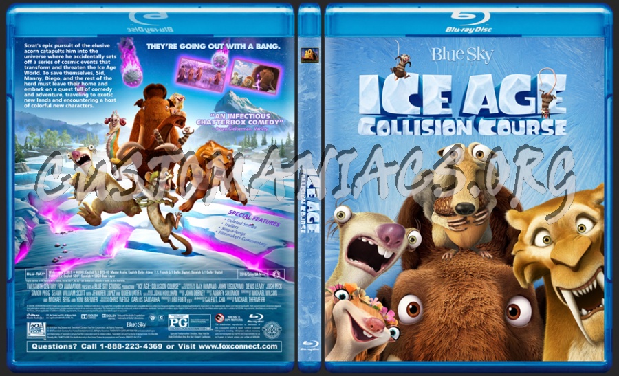 Ice Age: Collision Course dvd cover