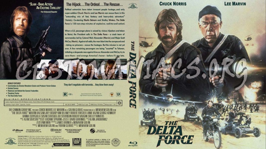 The Delta Force blu-ray cover