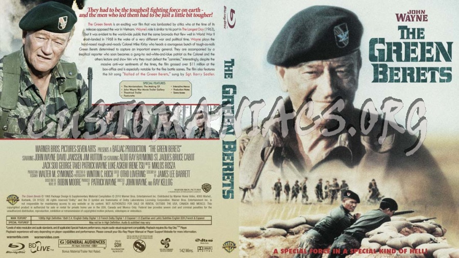 The Green Berets blu-ray cover