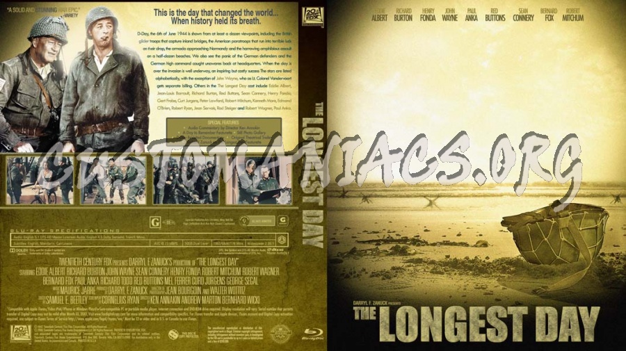 The Longest Day blu-ray cover