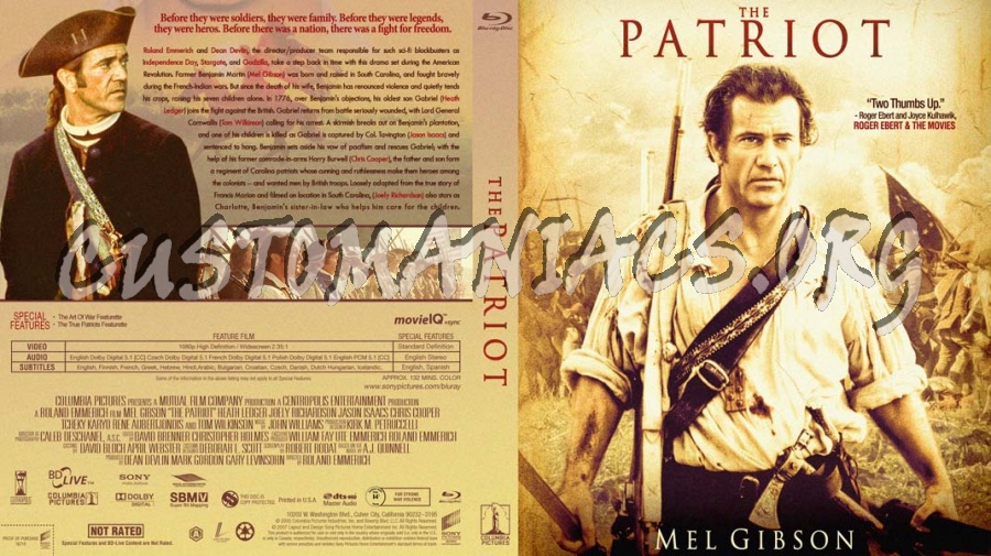 The Patriot blu-ray cover