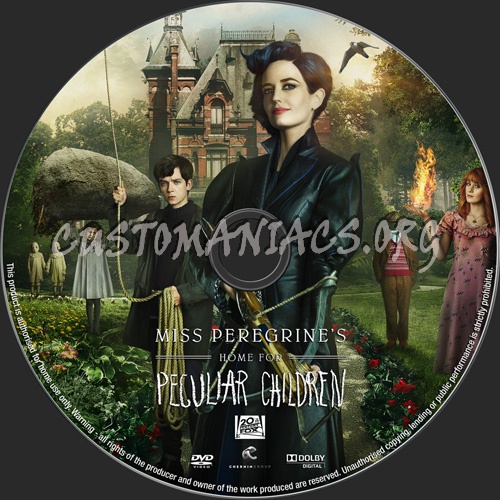 Miss Peregrine's Home for Peculiar Children dvd label