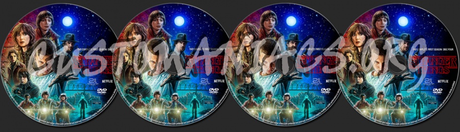 Stranger Things Season 1 dvd label