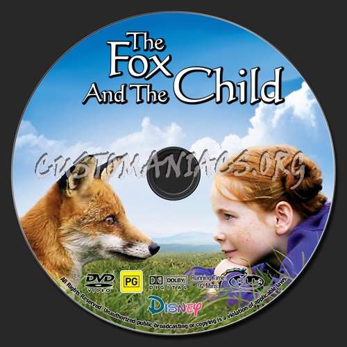 The Fox And The Child dvd label