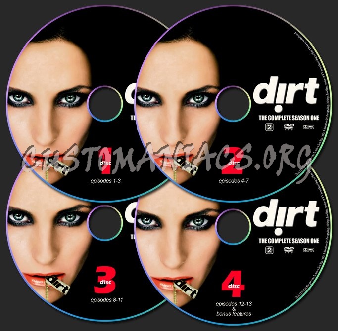 Dirt Season 1 dvd label