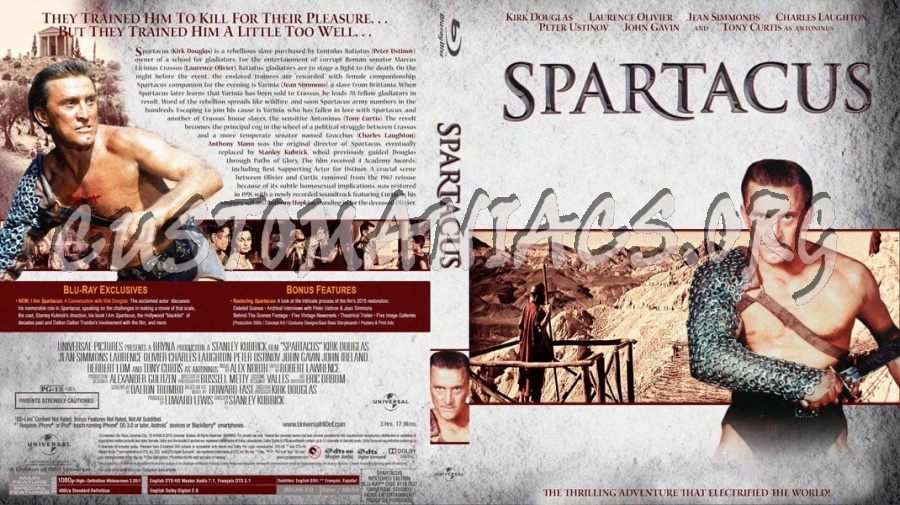 Spartacus blu-ray cover