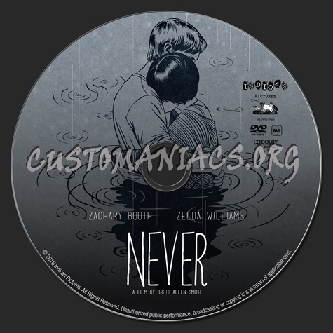 Never dvd label