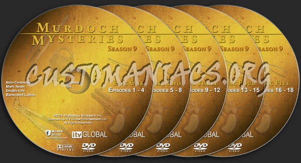 Murdoch Mysteries - Season 9 dvd label