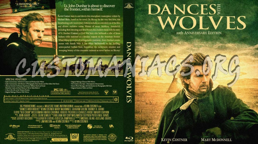 Dances With Wolves blu-ray cover