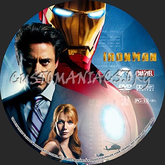 Iron Man dvd label