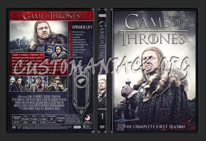 Game of Thrones - Season 1 dvd cover