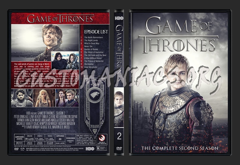 Game of Thrones - Season 2 dvd cover