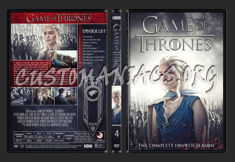 Game of Thrones - Season 4 dvd cover