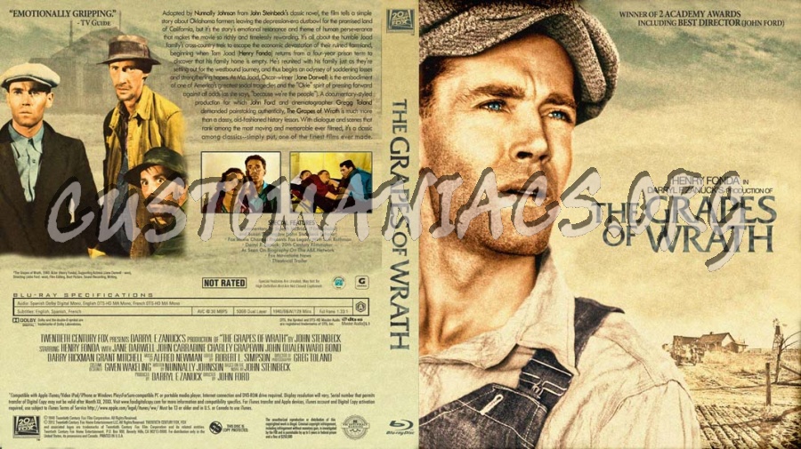 The Grapes of Wrath blu-ray cover