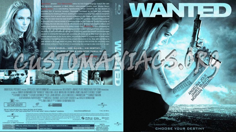 Wanted blu-ray cover