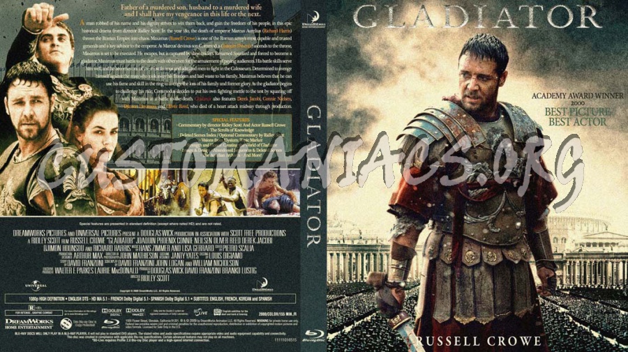 Gladiator blu-ray cover