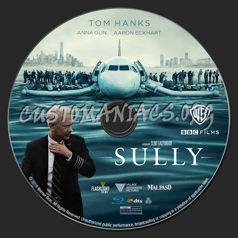 Sully blu-ray label