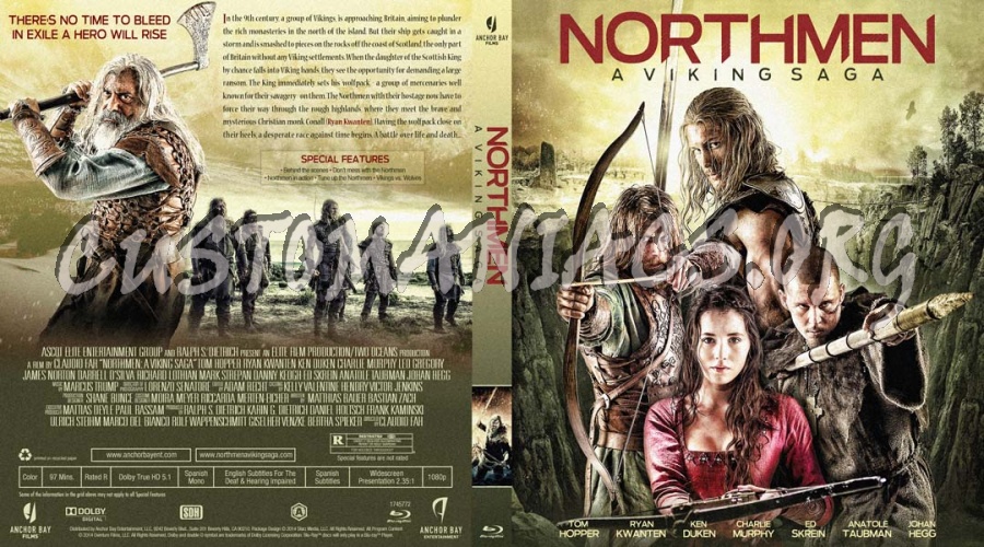 Northmen A Viking Saga blu-ray cover