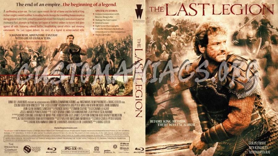 The Last Legion blu-ray cover