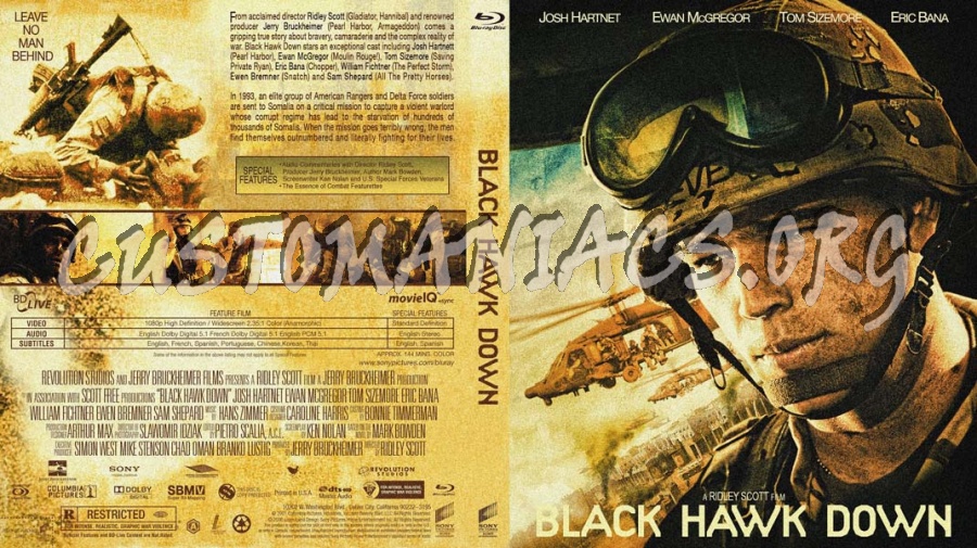 Black Hawk Down blu-ray cover