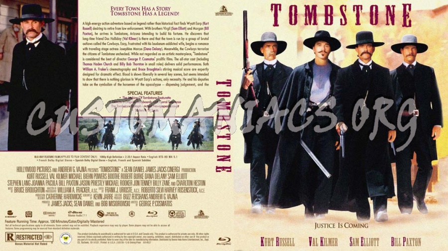 Tombstone blu-ray cover