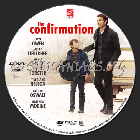 The Confirmation dvd label