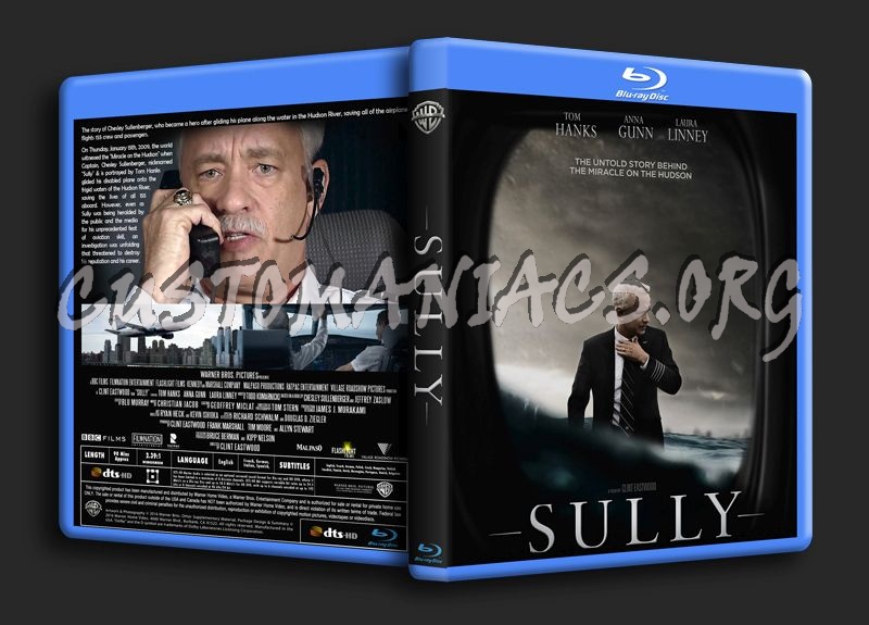 Sully (2016) blu-ray cover