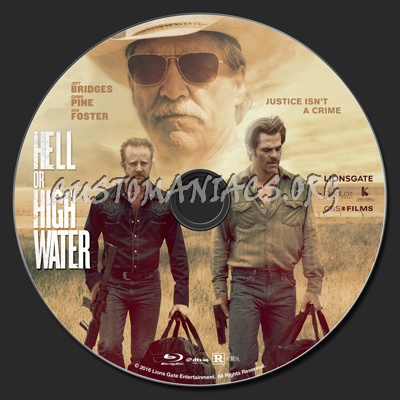 Hell Or High Water blu-ray label