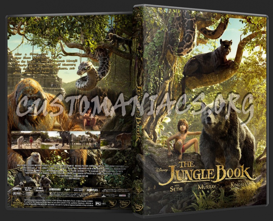 The Jungle Book (2016) dvd cover