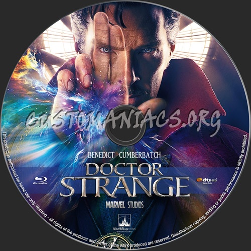 Doctor Strange blu-ray label