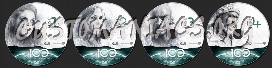 The 100 Season 3 dvd label