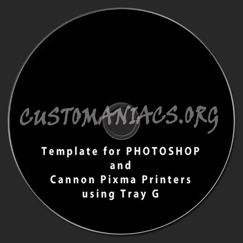 NEW Canon Template Tray G in PSD format dvd label