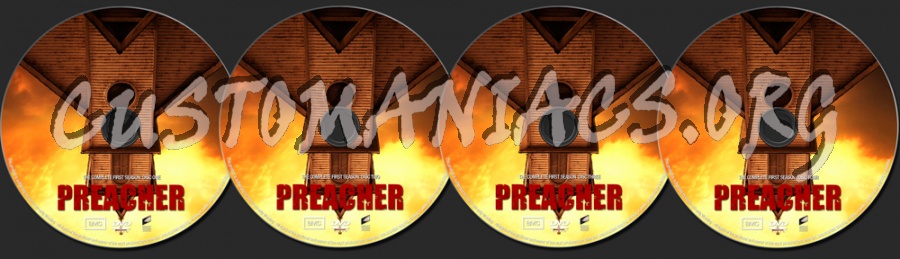 Preacher Season 1 dvd label