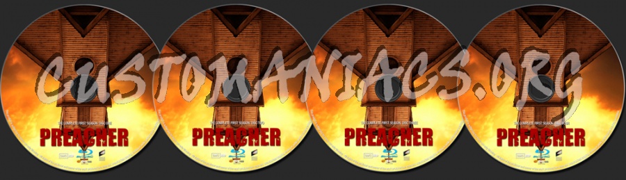 Preacher Season 1 blu-ray label