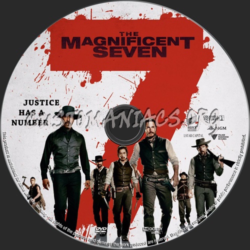 The Magnificent Seven dvd label