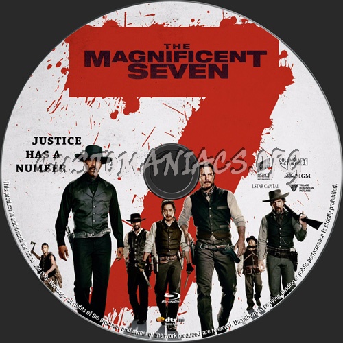 The Magnificent Seven blu-ray label