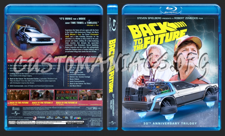 Back to the Future Trilogy: 30th Anniversary (2015) blu-ray cover