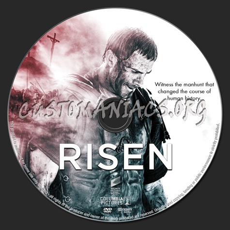 Risen (2016) dvd label