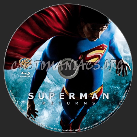 Superman Returns blu-ray label