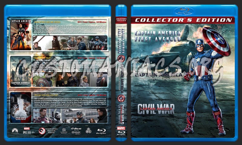 Captain America Triple Feature blu-ray cover