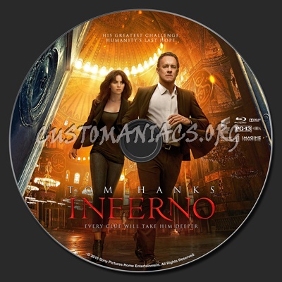 Inferno (2016) blu-ray label