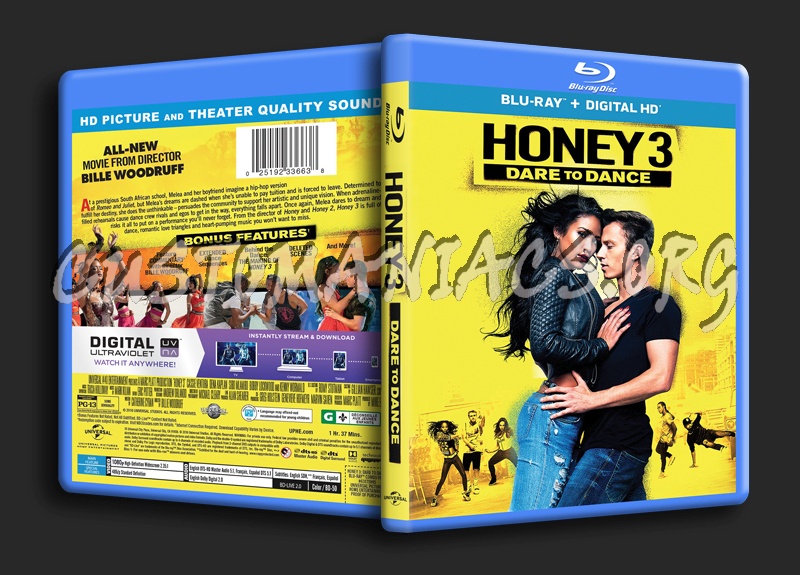 Honey 3 Dare to Dance blu-ray cover