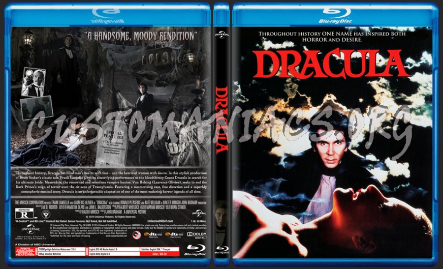 Dracula (1979) dvd cover