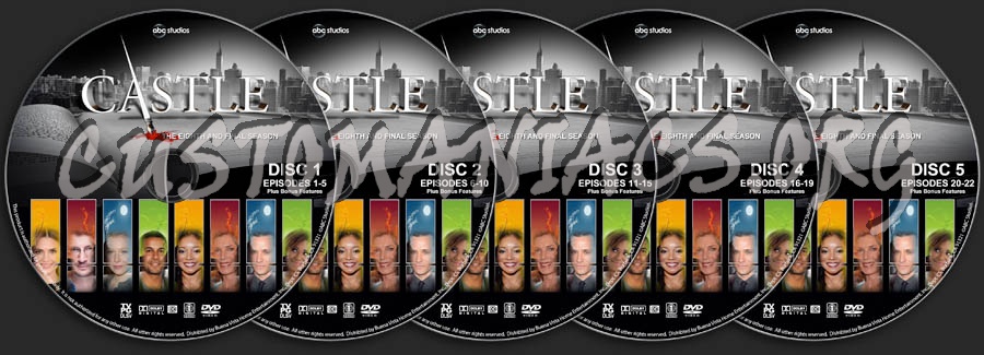 Castle - Season 8 dvd label