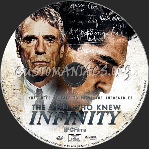 The Man Who Knew Infinity dvd label